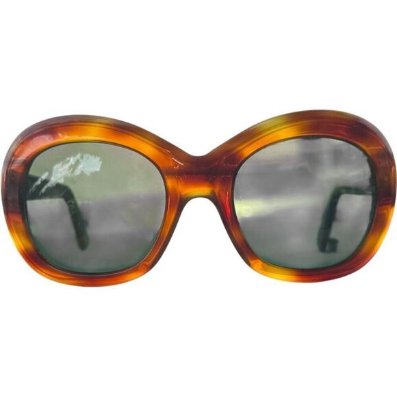 Y2K 1990s Vintage FRANÇOIS PINTON Jacky O Regard Tortoiseshell Oversized Sunglas - Picture 10 of 10